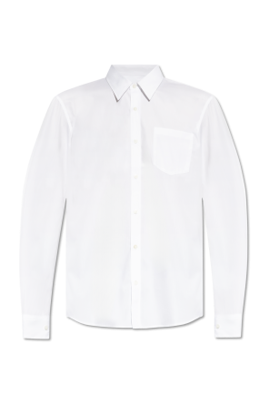 White Shirt with embroidered logo Ami Alexandre Mattiussi - Vitkac